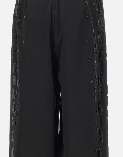 Jacques Wei Drawstring Casual Pants In Black