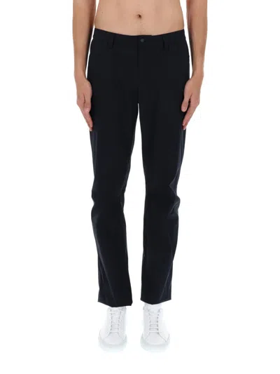 Aspesi Neutrals Straight Leg Cotton Trekking Pants In Blue