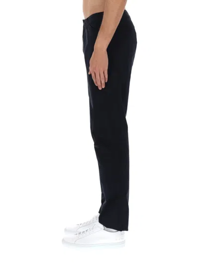 Aspesi Neutrals Straight Leg Cotton Trekking Pants In Blue