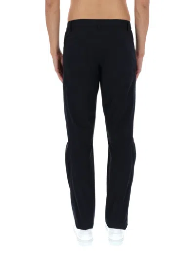Aspesi Neutrals Straight Leg Cotton Trekking Pants In Blue