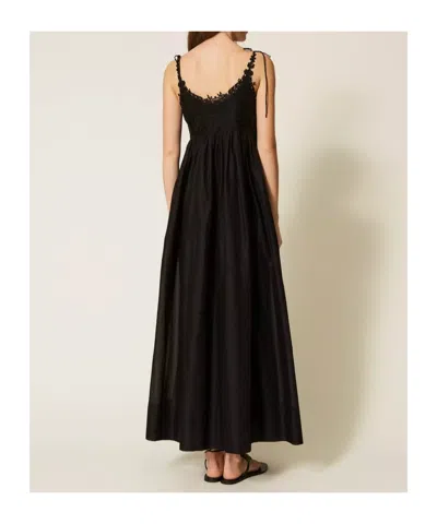 Twinset Dresses Blacks And Greys In Black