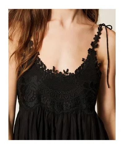 Twinset Dresses Blacks And Greys In Black