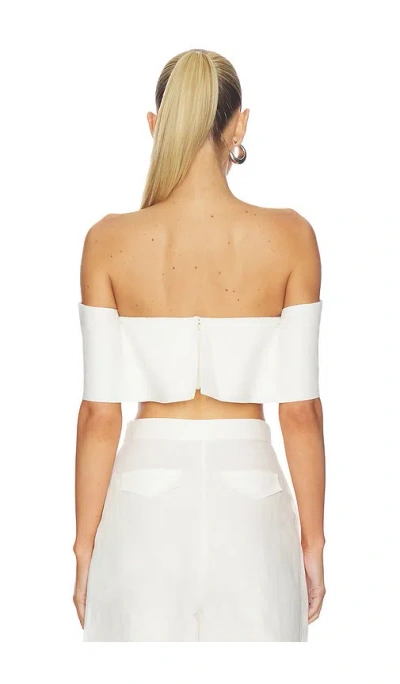 Selmacilek Strapless Top In White