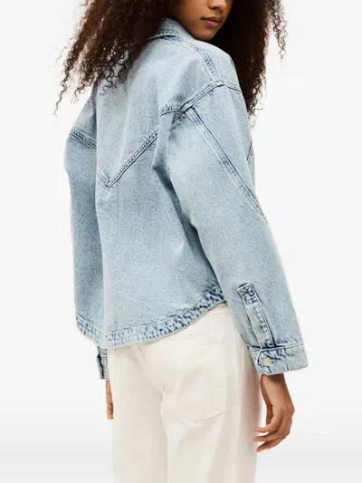 Ba&sh Juno Patch-pocket Jacket In Blue