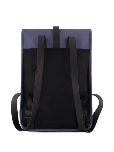 Rains Buckle Strap Backpack In Blue