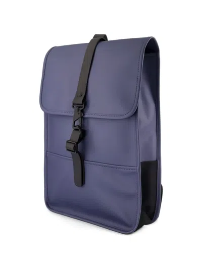 Rains Buckle Strap Backpack In Blue