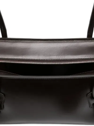 Hereu Fleca Leather Shoulder Bag In Brown