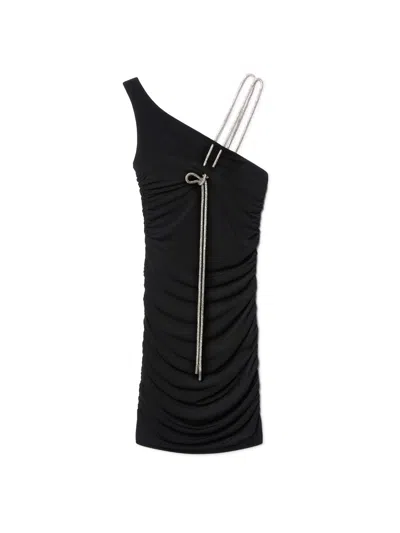 Off-white Off White Black Stretch Viscose Mini Dress