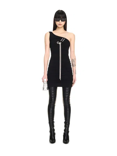 Off-white Off White Black Stretch Viscose Mini Dress
