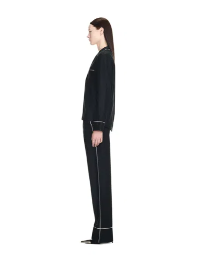 Off-white Off Jacq Pajama Ls Shirt In Black