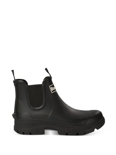 Barbour Halton Womens Chelsea Wellies In Black