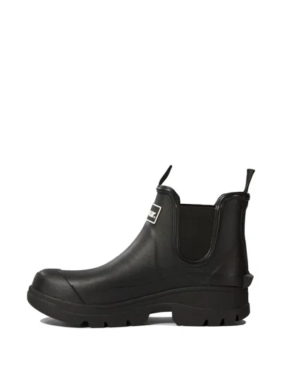 Barbour Halton Womens Chelsea Wellies In Black