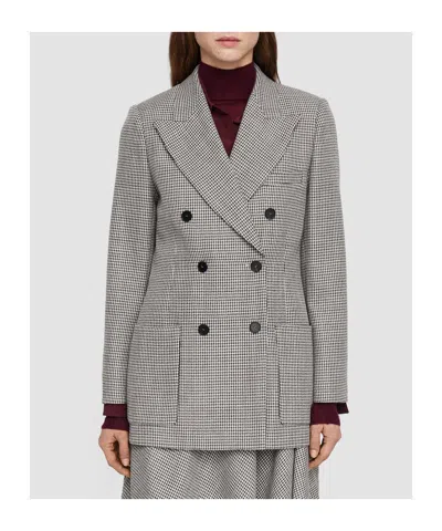 Joseph Double-breasted Blazer In Gray