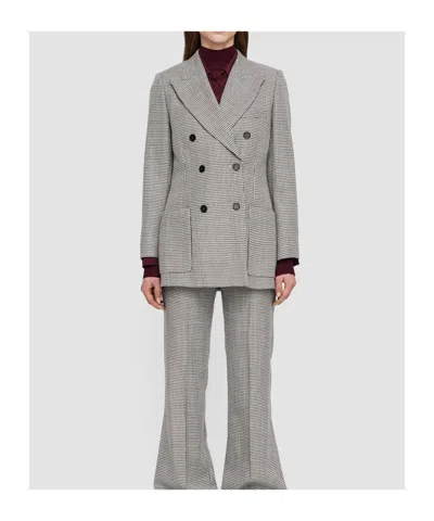 Joseph Double-breasted Blazer In Gray