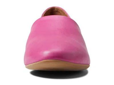 Miz Mooz Kimmy Flats Womens Fuchsia Leather Almond Toe Slip-on Rhs5345 In Pink