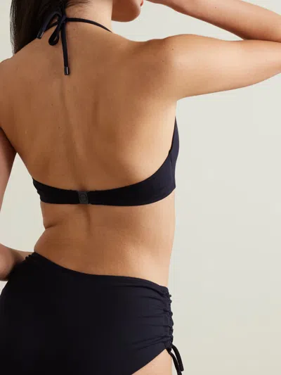 Eres Java Remix Lace-up Backless Bikini Top In Black