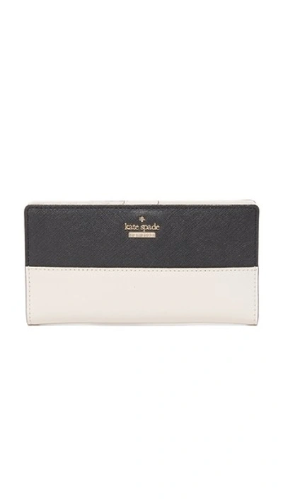 Kate Spade Cameron Street Stacy Leather Wallet In Black