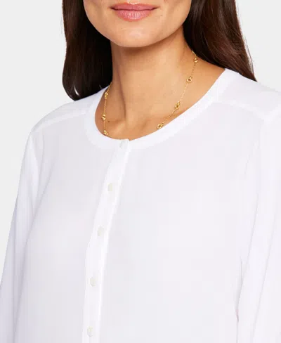Nydj Simone Popover Blouse In White
