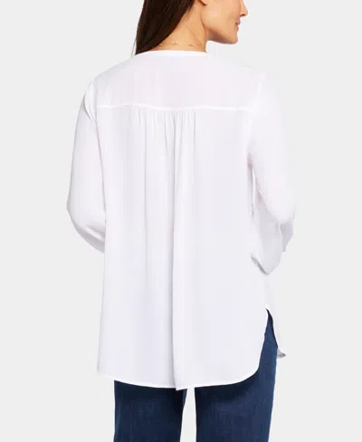 Nydj Simone Popover Blouse In White