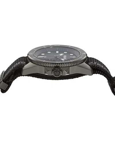 Versace Greca Force Watch In Animal Print