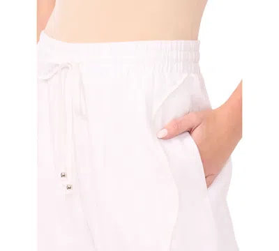 Cece Women's Wide-leg Pull-on Pants In White