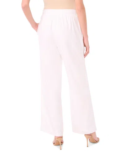 Cece Women's Wide-leg Pull-on Pants In White