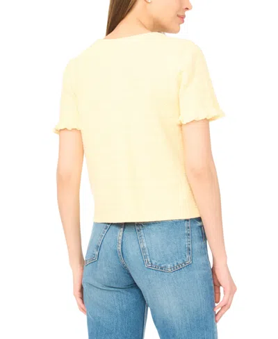 Cece Sweater Jacket In Yellow
