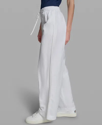 Karl Lagerfeld Petite Pull-on Pants In White