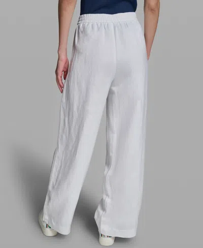 Karl Lagerfeld Petite Pull-on Pants In White
