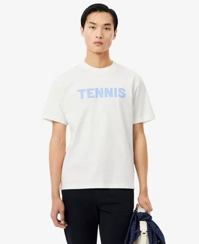 Lacoste Crew-neck Short-sleeve T-shirt In White