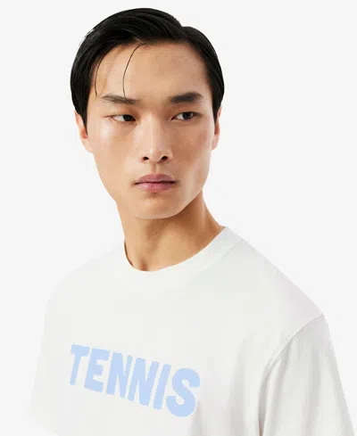 Lacoste Crew-neck Short-sleeve T-shirt In White