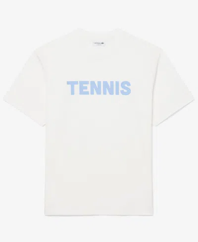 Lacoste Crew-neck Short-sleeve T-shirt In White