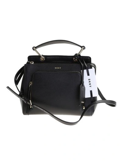 Dkny Black Leather Briant Park Mini Bag