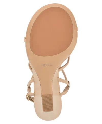 Guess Devve Slingback Wedge Sandal In Brown