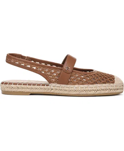 Naturalizer Jolie Slingback Espadrille Flat In Brown