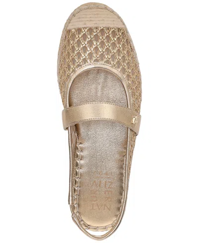 Naturalizer Jolie Slingback Espadrille Flat In Gold