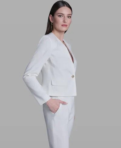 Bcbg Women's Single-button Front Jacket In White