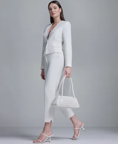 Bcbg Women's Single-button Front Jacket In White