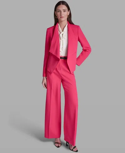 Bcbg Women's Open-front Collared Jacket In Pink