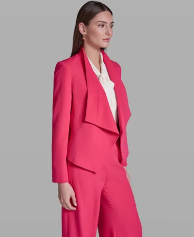 Bcbg Women's Open-front Collared Jacket In Pink