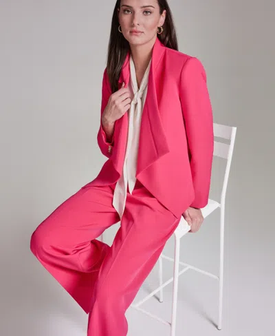 Bcbg Women's Open-front Collared Jacket In Pink