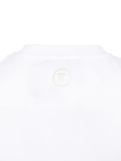 Tela 사코 타이 웨이스트 티셔츠 In White