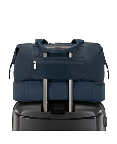 Samsonite Better Than Basic Drop Bottom Weekender Duffel In Blue