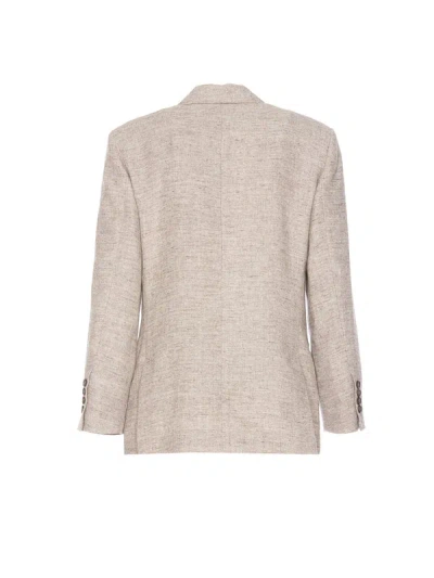 Brunello Cucinelli Single-button Blazer In Neutral