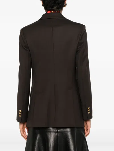 P.a.r.o.s.h Double-breasted Blazer In Brown