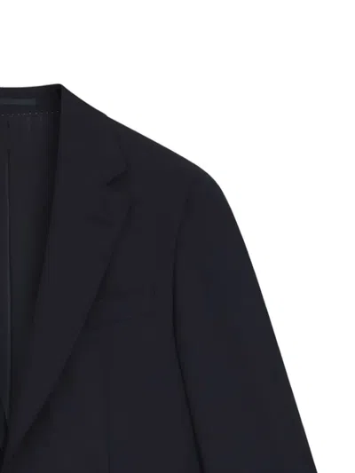 Hugo Boss Button Blazer In Blue