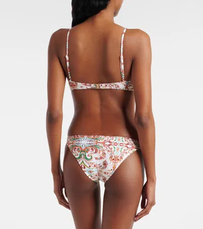 Melissa Odabash Greece Printed Triangle Bikini Top In Multi