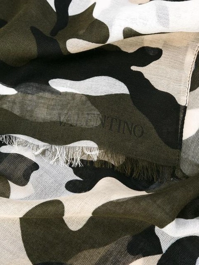 Shop Valentino Garavani Camouflage Scarf