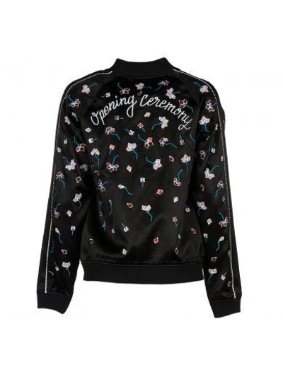 Shop Opening Ceremony Embroidered Bomber Jacket In Black