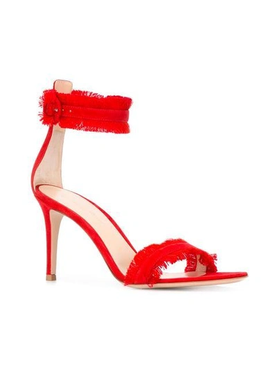 Shop Gianvito Rossi Frayed Sandals